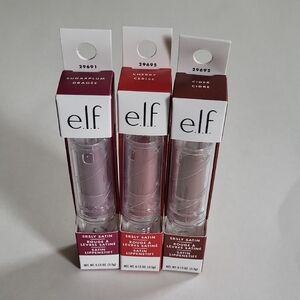 ELF Satin Lipstick Set - Cherry, Cider& Sugarplum 0.12oz X 3
